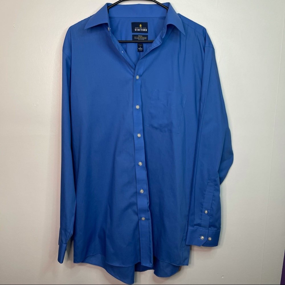 Large Blue Stafford Dress Shirt